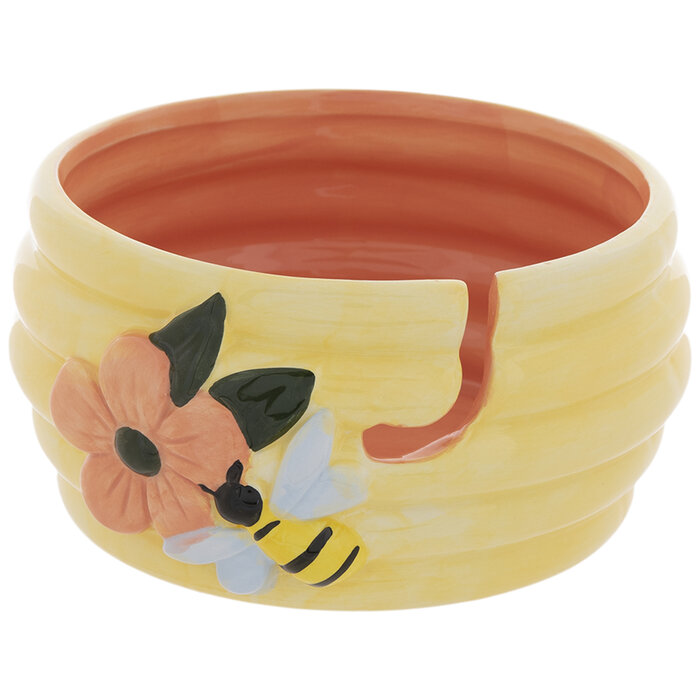 Yellow Hive & Bee Yarn Bowl Hobby Lobby 2080612