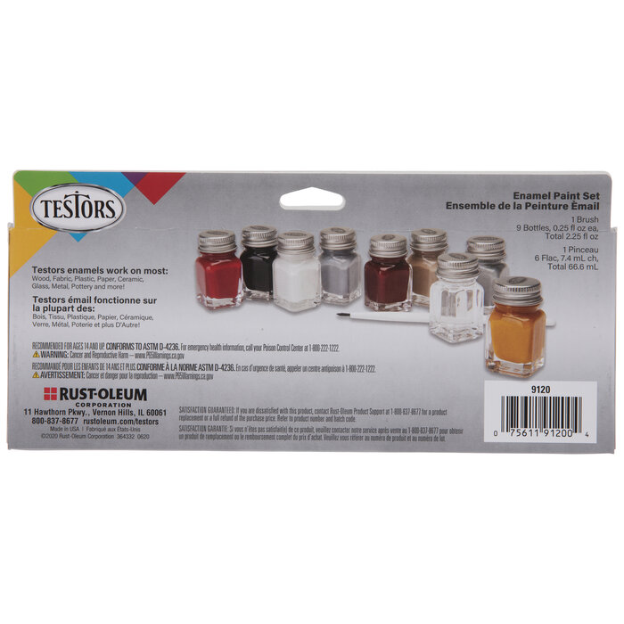 Auto Detail Enamel Paint 9 Piece Set Hobby Lobby 2352