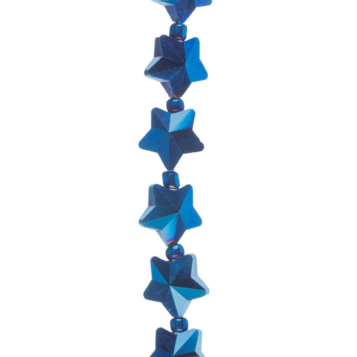 Blue Star Glass Bead Strand Hobby Lobby 1414077