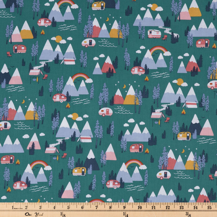 Campers & Mountains Apparel Fabric Hobby Lobby 2038446