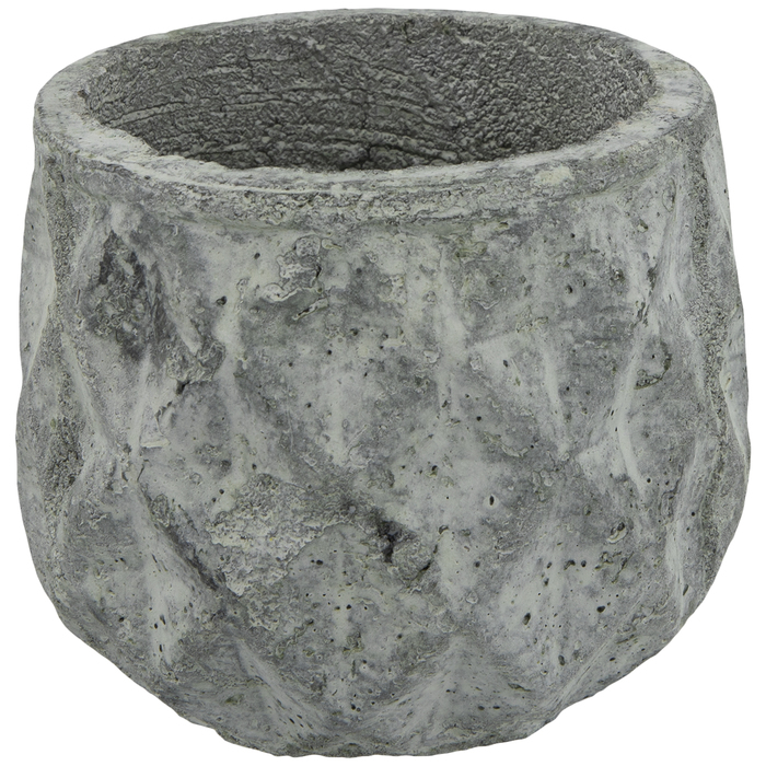 Gray Diamond Patterned Cement Pot Hobby Lobby 1246917