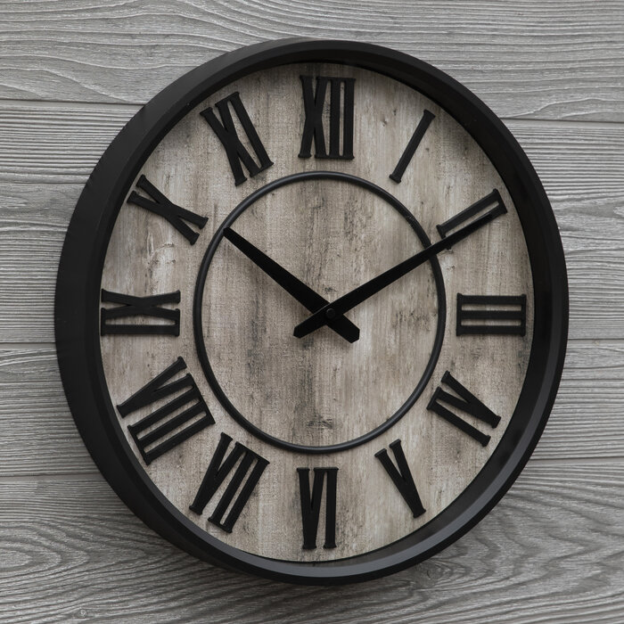 Black Rustic Wall Clock Hobby Lobby 2186617