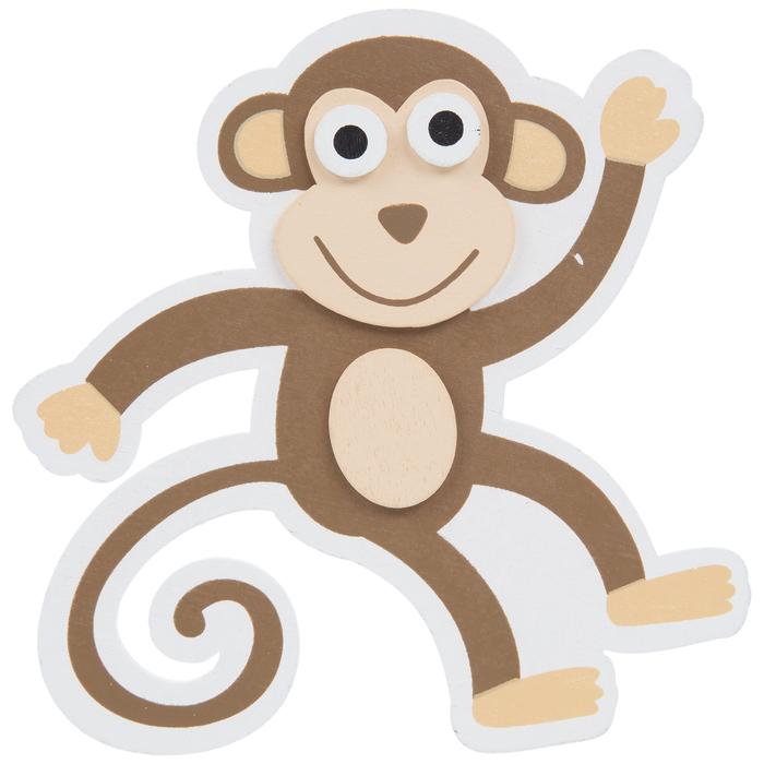 Monkey Painted Wood Shape Hobby Lobby 1518414