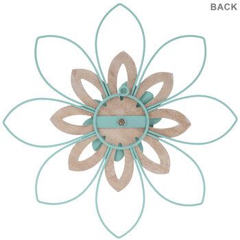 Turquoise & White Flower Metal Wall Decor | Hobby Lobby | 2187854