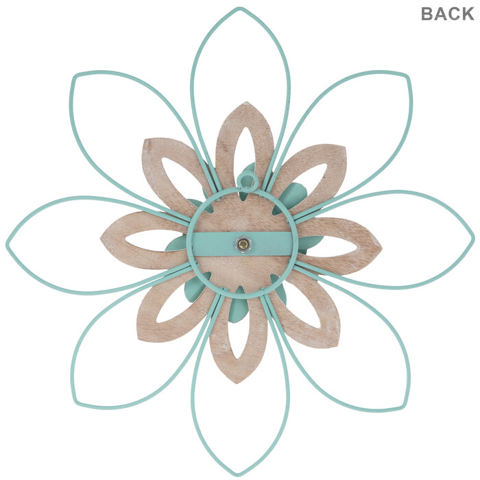 Turquoise & White Flower Metal Wall Decor Hobby Lobby 2187854