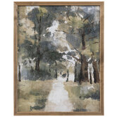 Path Between Trees Wood Wall Decor
