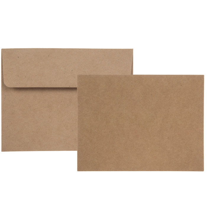 Kraft Flat Cards & Envelopes A2 Hobby Lobby 1831247