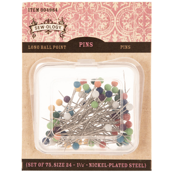 Nickel Long Ball Point Pins Size 24 Hobby Lobby 304964