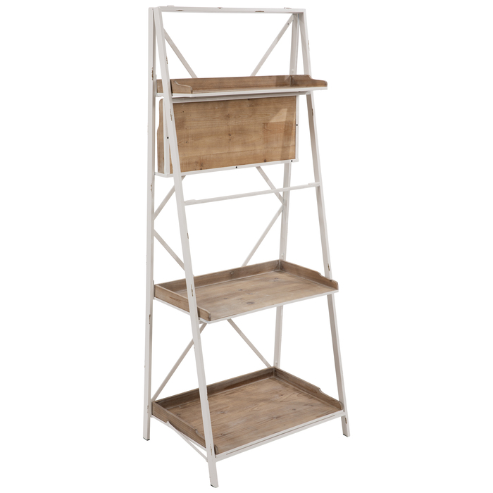 White & Brown FourTiered Wood Shelf Hobby Lobby 2011435