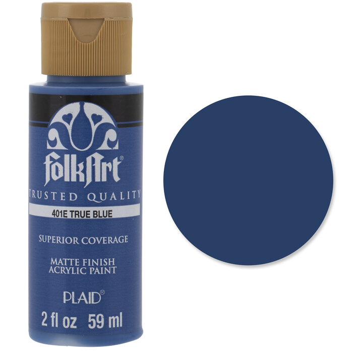 True Blue FolkArt Acrylic Paint Hobby Lobby 714584