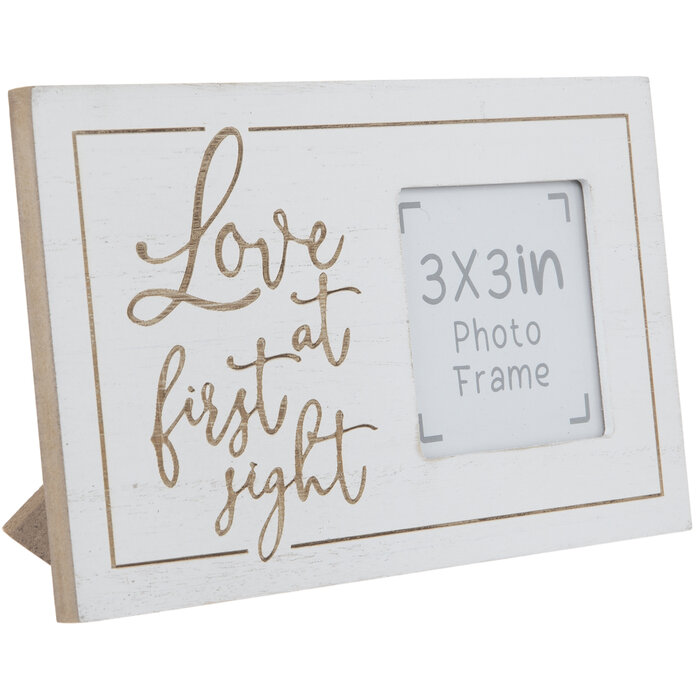 Love At First Sight Wood Frame 3" x 3" Hobby Lobby 2076164