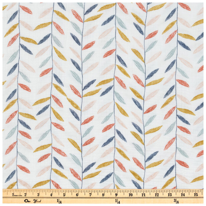 Colorful Leaves Gauze Fabric Hobby Lobby 2242774