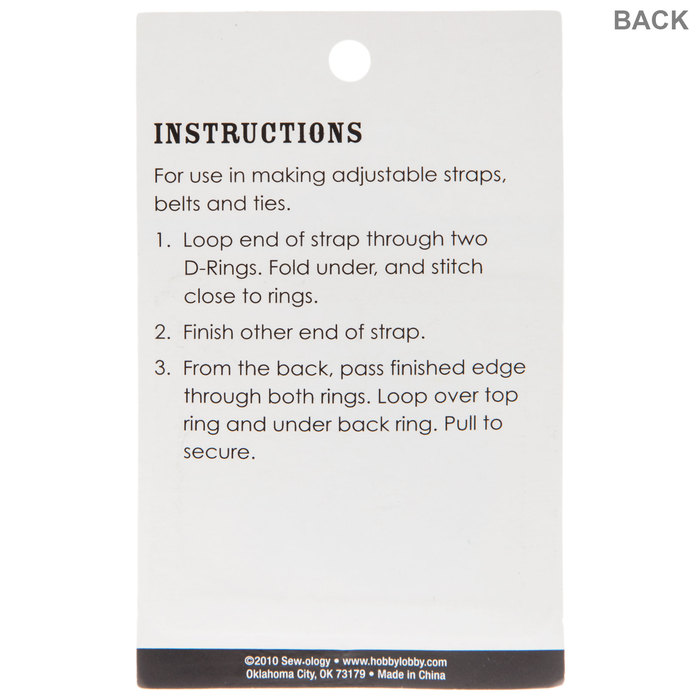 Black DRings 1" Hobby Lobby 715631