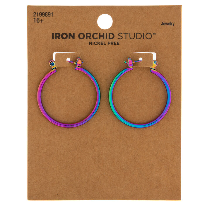 Iridescent Hoop Earrings Hobby Lobby 2199891