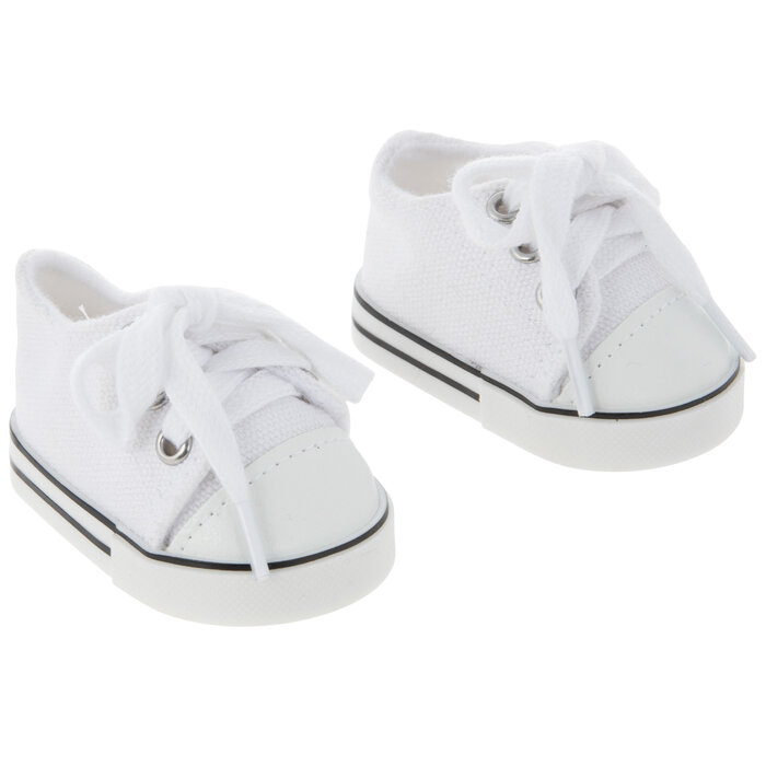 White Canvas Doll Shoes Hobby Lobby 146621