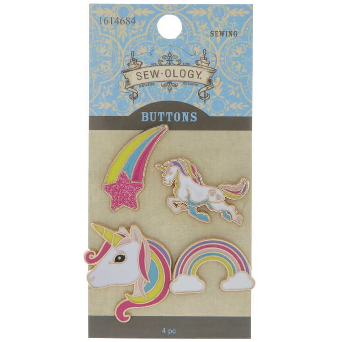 Unicorn Enamel Shank Buttons Hobby Lobby 1614684