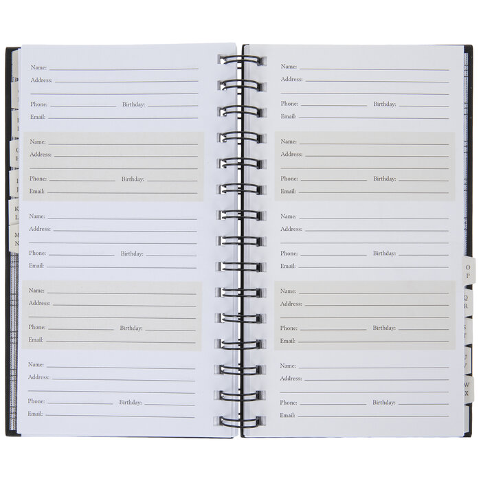 Black & White Plaid Address Book Hobby Lobby 2233104