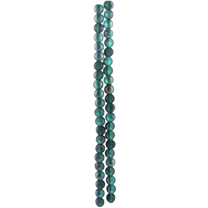 Round Matte Glass Bead Strand Hobby Lobby