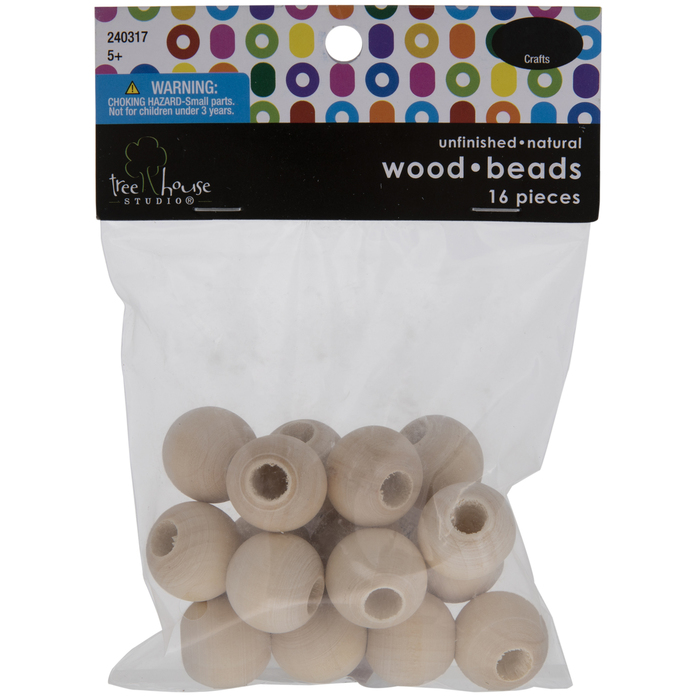 Round Wood Beads 20mm Hobby Lobby 240317