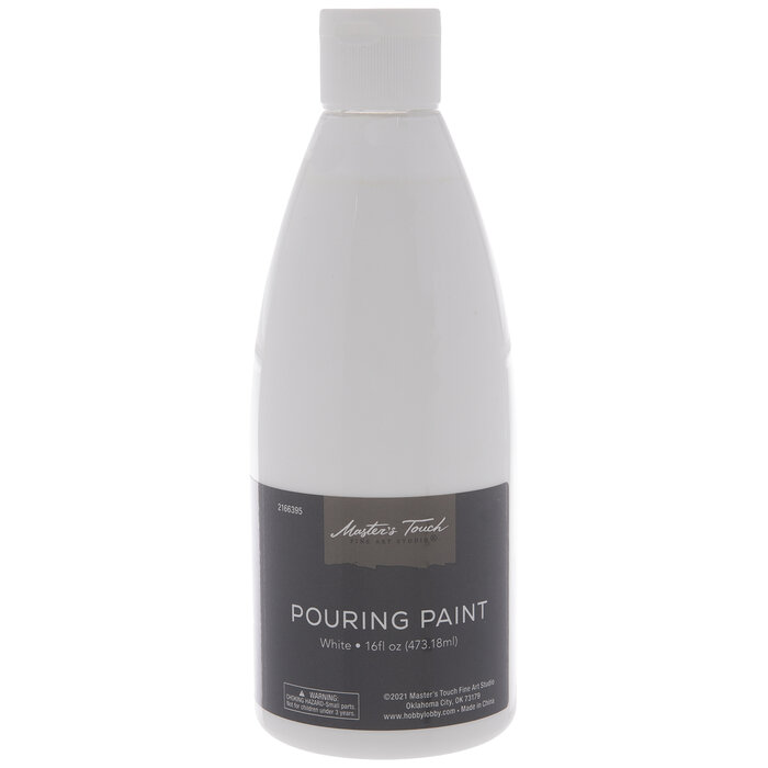 White Master's Touch PreMixed Pouring Acrylic Paint Hobby Lobby