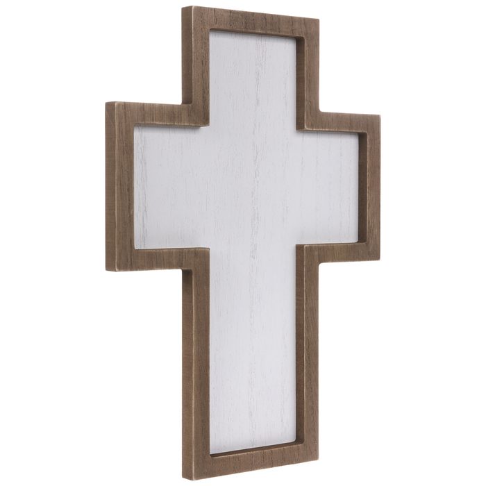 White & Brown Blank Wood Wall Cross Hobby Lobby 1915651