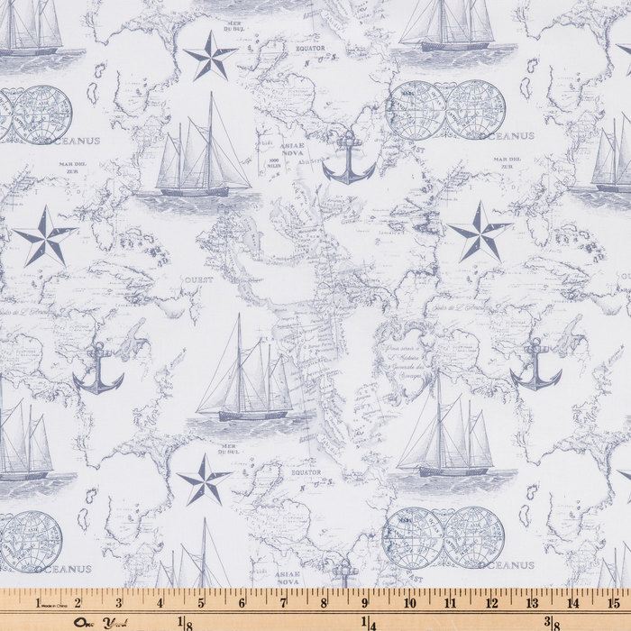Nautical Map Apparel Fabric Hobby Lobby 1254879