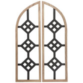 Beveled Arch Wood Wall Decor Set