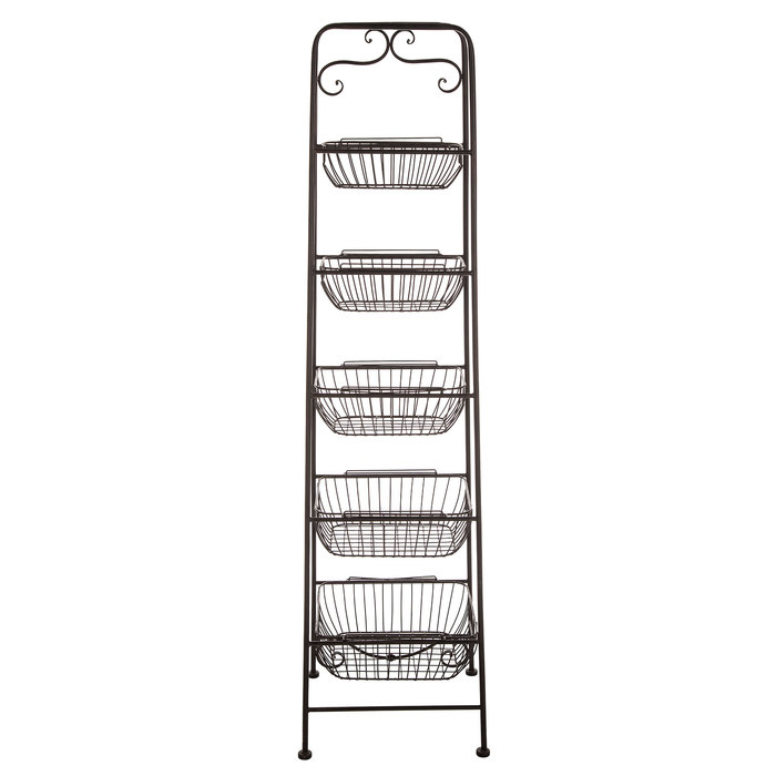 Black FiveTiered Metal Basket Stand Hobby Lobby 764951