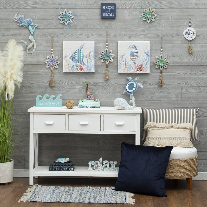 Blue Mermaid Capiz Wall Decor Hobby Lobby 2176212