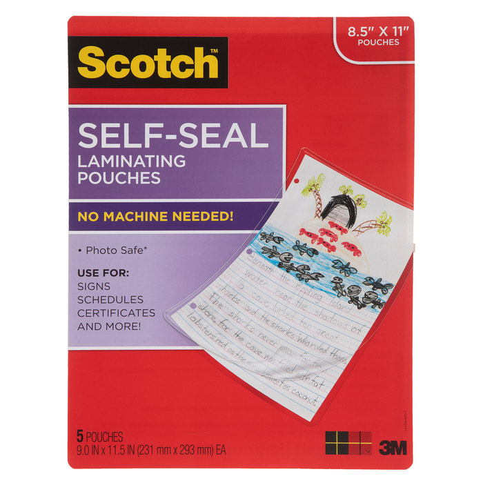 Scotch SelfSeal Laminating Pouches 8 1/2" x 11" Hobby Lobby 1521160