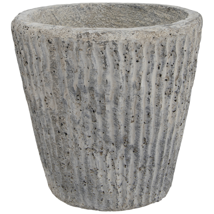 Gray Striped Cement Flower Pot Hobby Lobby 1246925