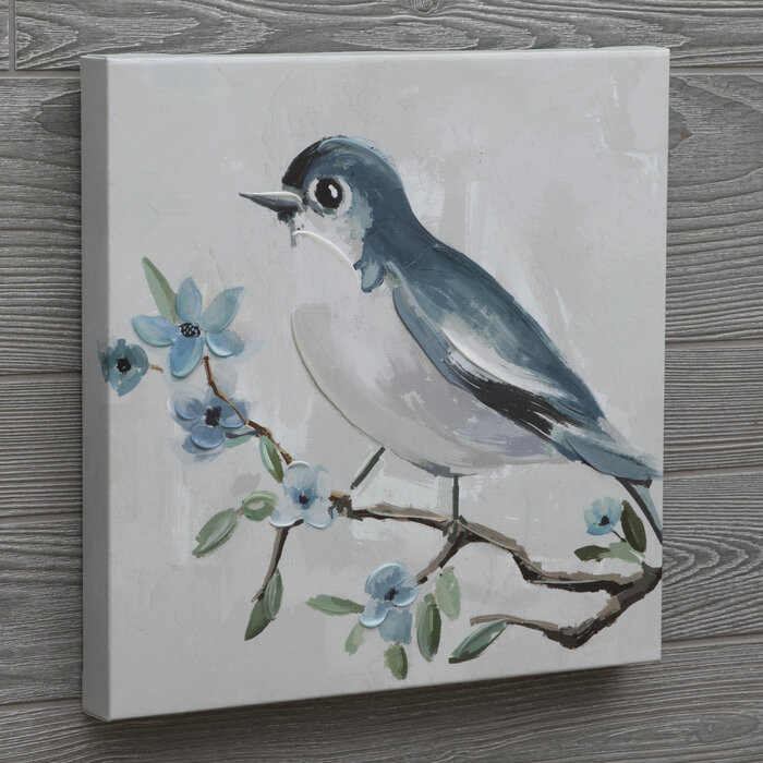 Blue Bird On Branch Canvas Decor Hobby Lobby 2174738