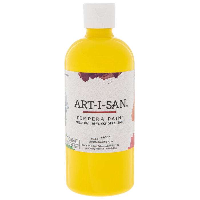 Yellow Tempera Paint Hobby Lobby 1395888