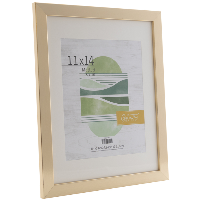 Gold Wood Wall Frame With Mat 11" x 14" Hobby Lobby 1921444