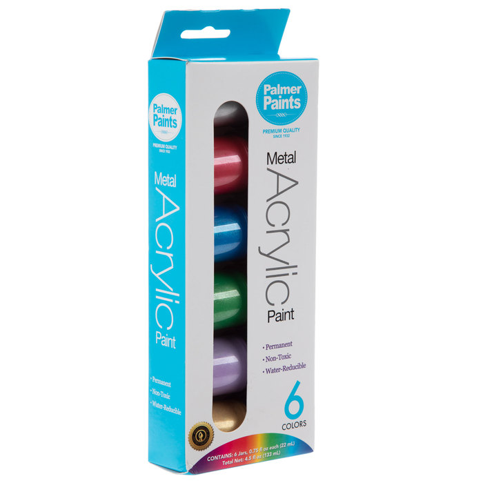 Metal Acrylic Paint 6 Piece Set Hobby Lobby 1041375