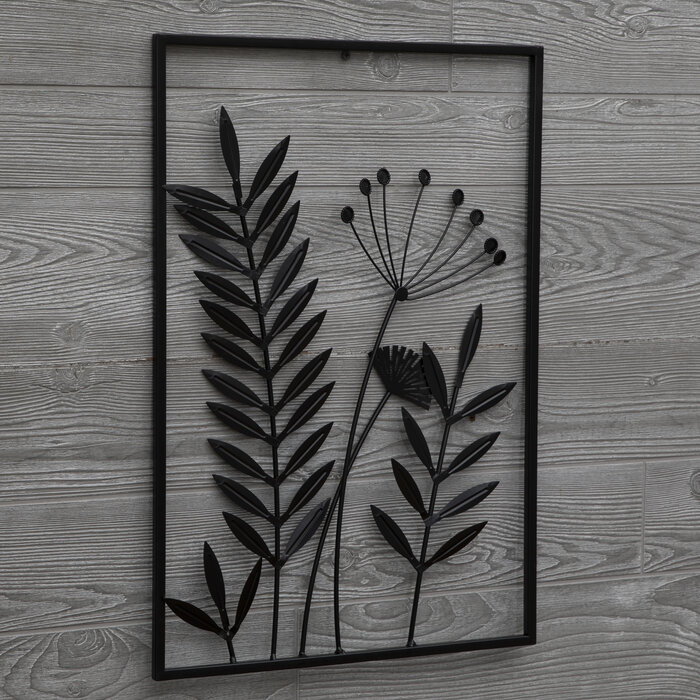 Black Stems & Flowers Metal Wall Decor Hobby Lobby 2188035