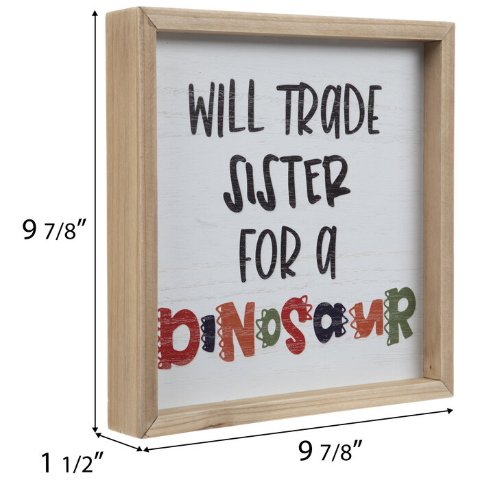 Trade Sister For Dinosaur Wood Wall Decor Hobby Lobby 2071777