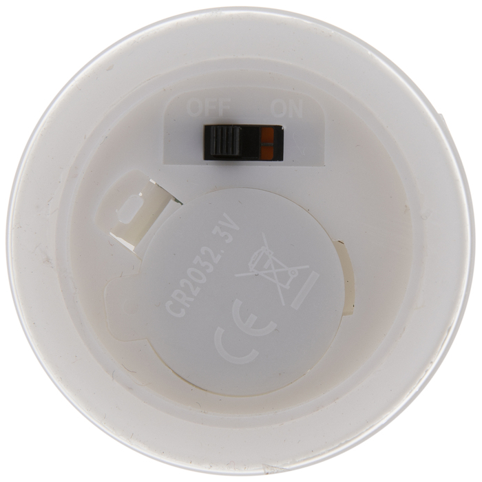 White Pillar Glass LED Candle 2" x 3" Hobby Lobby 1965409