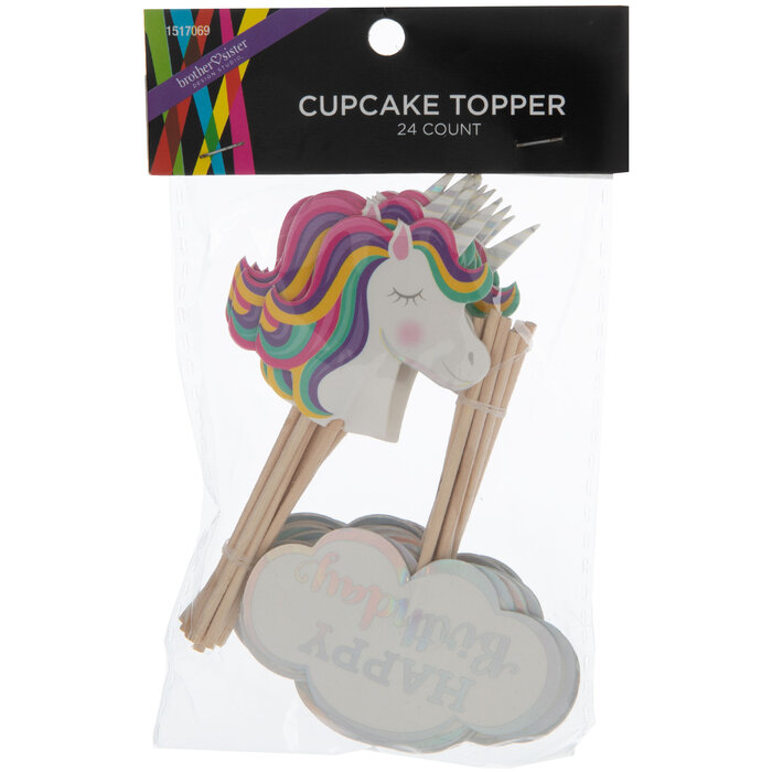Unicorn Birthday Cupcake Toppers Hobby Lobby 1517069