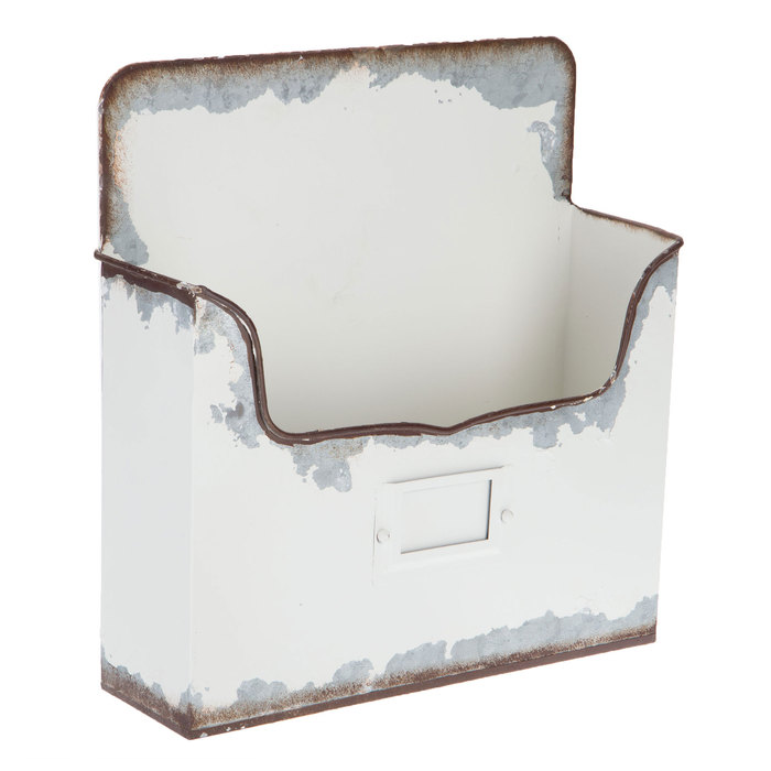 Distressed White Metal Wall Container Hobby Lobby 1550193 - Wall Mounted Mail Holder Hobby Lobby Distressed White Metal Wall Container Hobby Lobby 1550193 - Wall Mounted Mail Holder Hobby Lobby