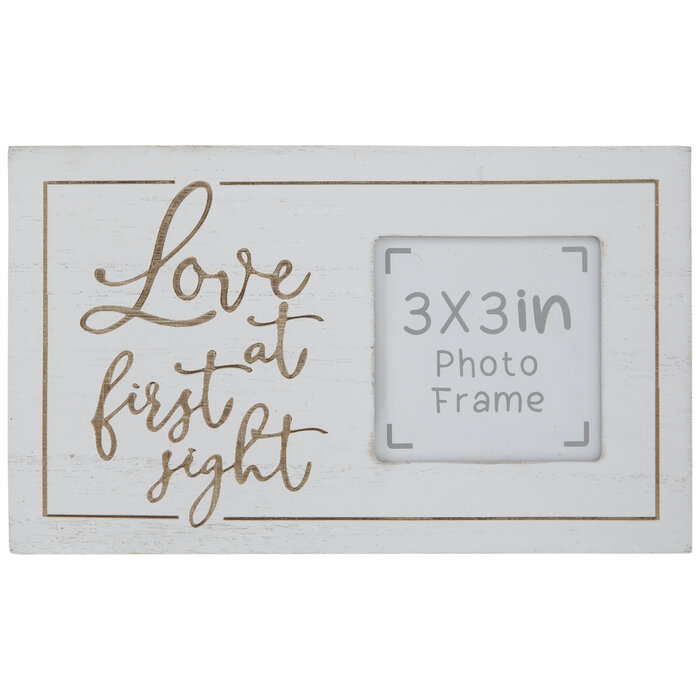 Love At First Sight Wood Frame 3" x 3" Hobby Lobby 2076164