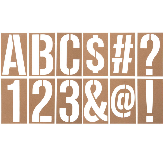 MultiSize Letter & Number Stencils Hobby Lobby 1771856