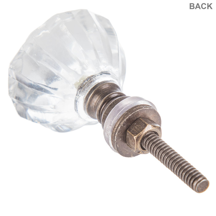 Faceted Floral Glass Knob Hobby Lobby 1672641