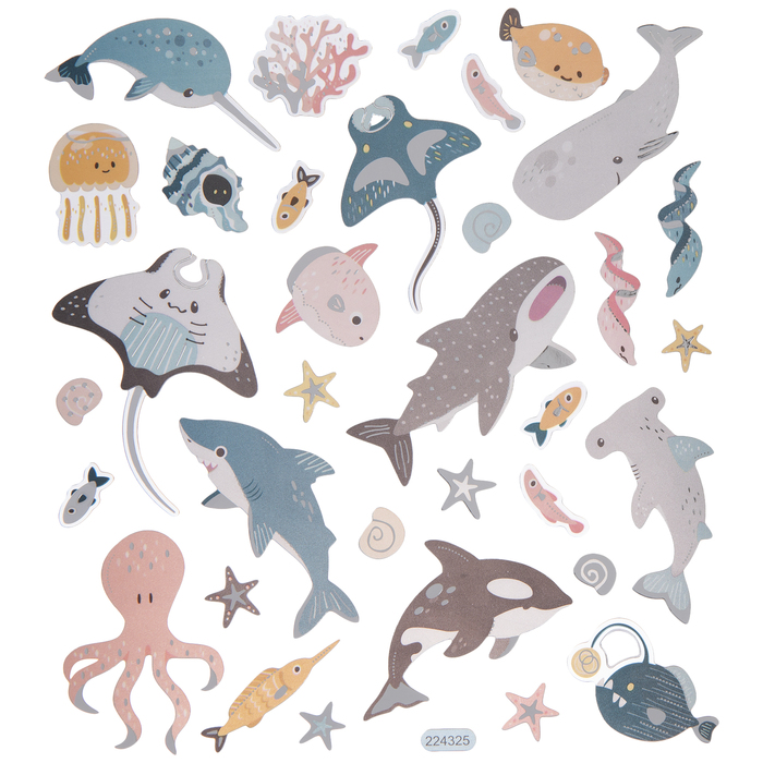 Sea Life Foil Stickers Hobby Lobby 1983824
