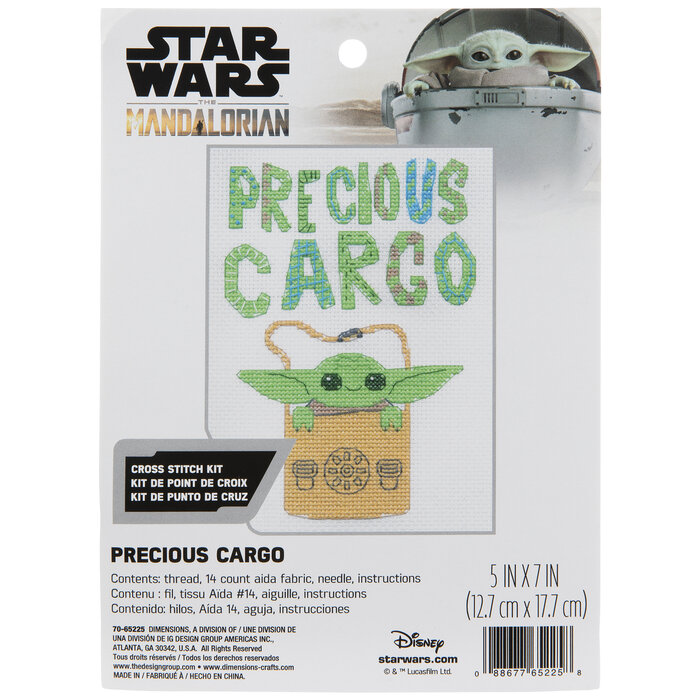 Baby Yoda Precious Cargo Counted Cross Stitch Kit Hobby Lobby 2298032