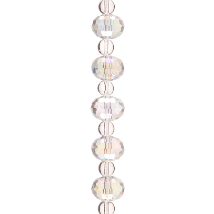 Crystal AB Faceted Glass Bead Strand Hobby Lobby 1579408