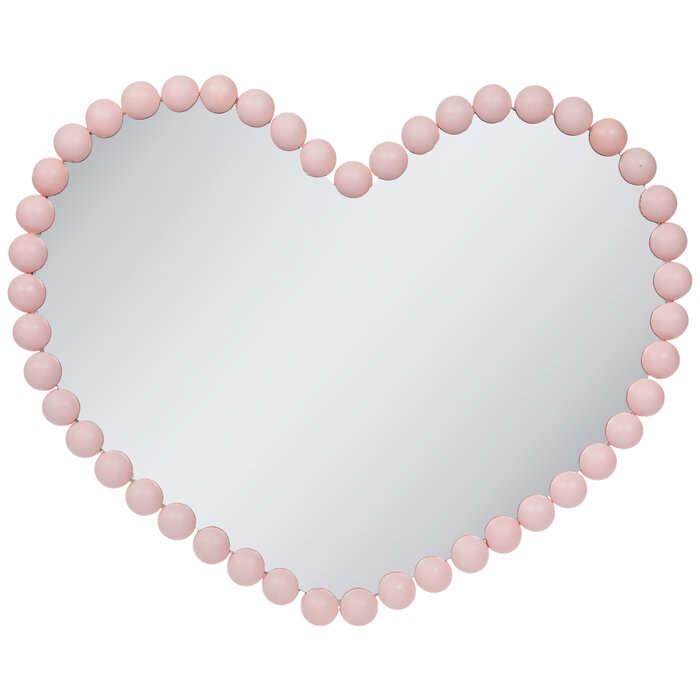 Pink Beaded Heart Wall Mirror Hobby Lobby 2188266