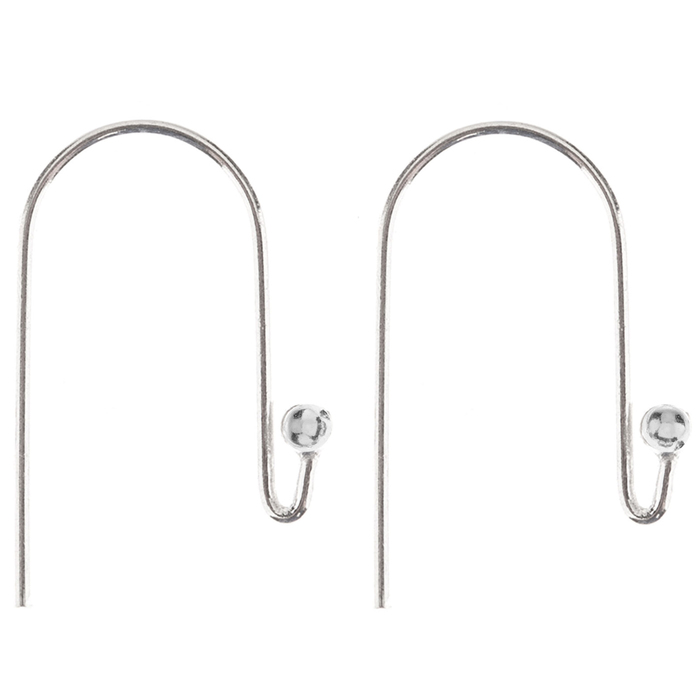 Sterling Silver Ear Wires With Hook & Ball Hobby Lobby 303891