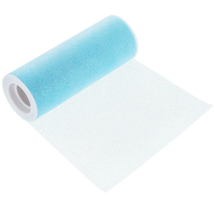 Baby Blue Glitter Tulle 6" Hobby Lobby 1426204