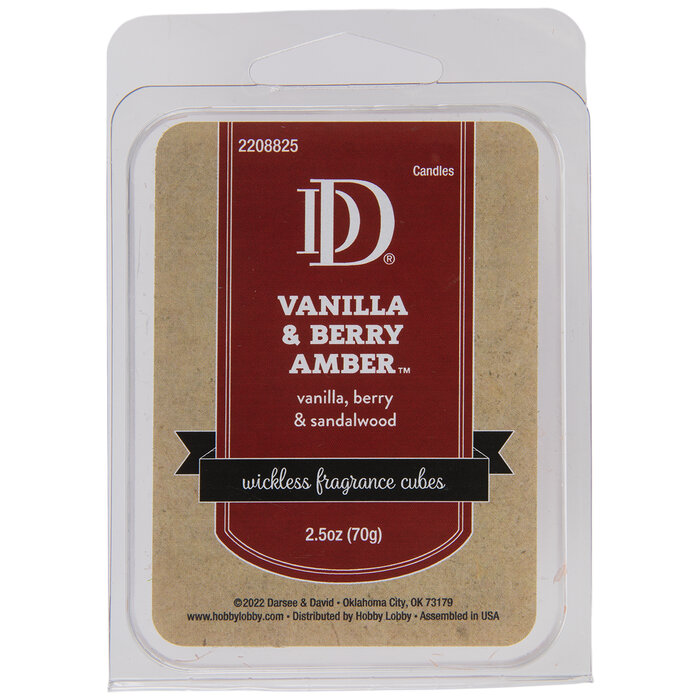Vanilla & Berry Amber Fragrance Cubes Hobby Lobby 2208825